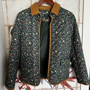 Polo by Ralph Lauren Floral Quilted Jacket - Green and Tan